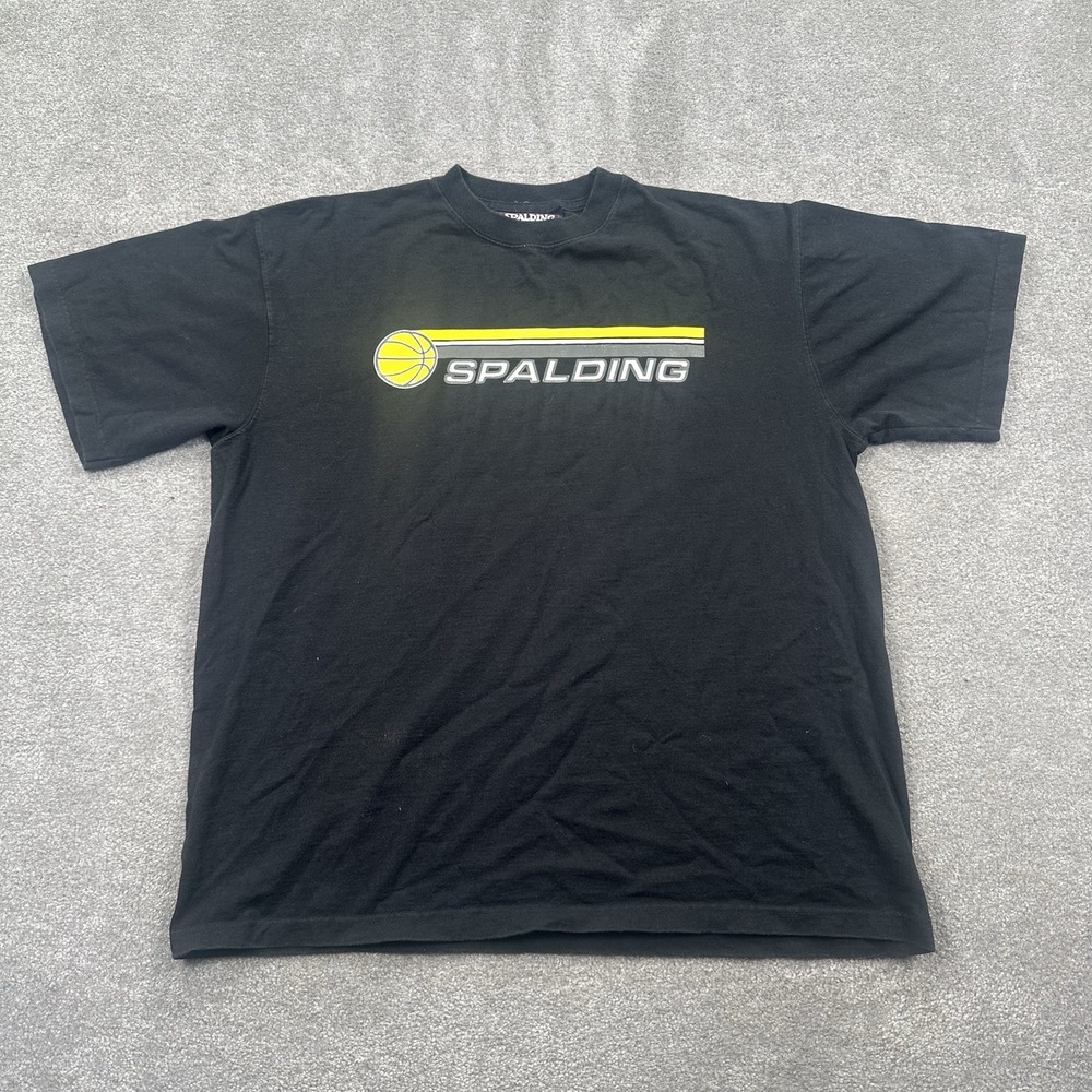VTG Spalding Basketball Short Sleeve Cotton T Shirt Size Medium Back